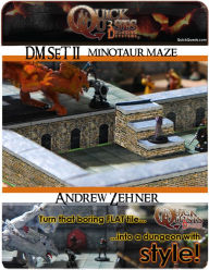 Title: Printable 3D dungeon Tiles Minotaur Maze set for Dungeons and Dragons, D&D, Gurps, Warhammer or other RPG, Author: Andrew W. Zehner