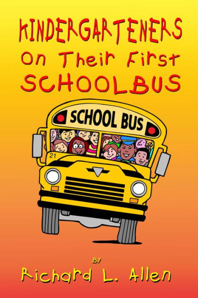 Kindergarteners On Their First School Bus