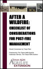 After a Wildfire: Checklist of Considerations for Post-Fire Management
