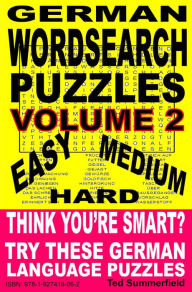 Title: German Word Search Puzzles. Volume 2., Author: Ted Summerfield