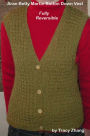 Aran Betty Martin Button Down Vest Fully Reversible Knitting Pattern