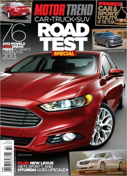 Motor Trend's Road Test (Car, Truck, SUV) 2012