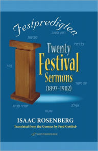 Title: Twenty Festival Sermons (Festpredigten), Author: Issac Rosenberg