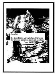 Title: Die Geschichte vom Weihnachtsmann, der an zwei Ecken ..., Author: Jasmine