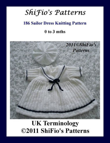 186: Sailor Dress Knitting Pattern #186