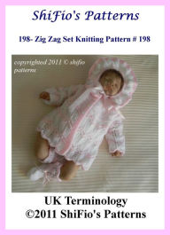 Title: 198: Zig Zag Matinee Jacket Baby Knitting Pattern #198, Author: ShiFio's Patterns