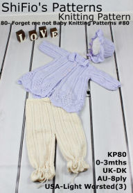 Title: 80- Forget me not Baby Knitting Patterns #80, Author: ShiFio's Patterns