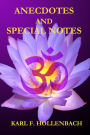 Anecdotes & Special Notes
