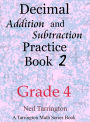 Decimal Addition and Subtraction Practice Book 2, Grade 4