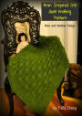 Aran Crib Quilt Knitting Pattern: Moss and Bamboo Design