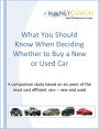 What You Should Know When Deciding Whether to Buy a New or Used Car