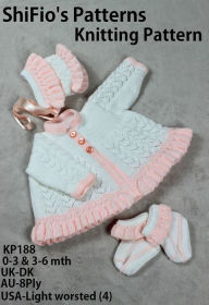 Title: 188 Ruffled Edge Matinee Knitting Pattern #188, Author: ShiFio's Patterns