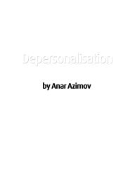 Title: Depersonalisation, Author: Anar Azimov