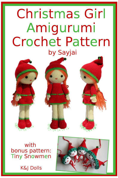 Christmas Girl Amigurumi Crochet Pattern