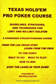 Title: Texas Hold'em Pro Poker Course, Author: Ronald Hess