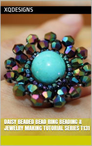 Title: Daisy Beaded Bead Ring: Beading & Jewelry Making Tutorial Series T131, Author: XQ Designs