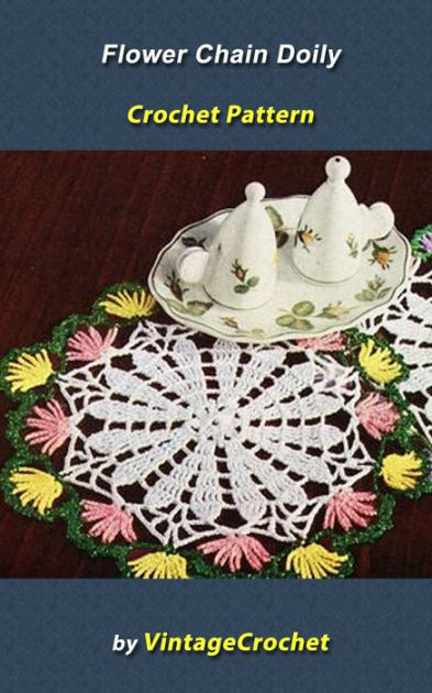 Flower Chain Doily Vintage Crochet Pattern by Vintage Crochet | eBook ...