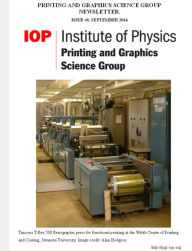 Title: Issue 8 Printing and Graphics Science Group Newsletter, Author: Anna Fricker