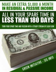 Title: Make an Extra $1,000 a Month in Residual & Passive Income All In Your Spare Time in Less Than 180 Days!, Author: Green Initiatives