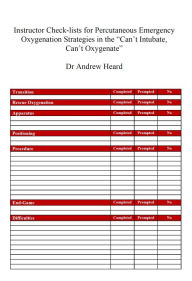 Title: Instructor Check-lists for Percutaneous Emergency Oxygenation Strategies in the 