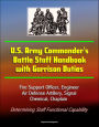 U.S. Army Commander's Battle Staff Handbook with Garrison Duties: Fire Support Officer, Engineer, Air Defense Artillery, Signal, Chemical, Chaplain - Determining Staff Functional Capability