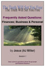 Frequently Asked Questions: Finances; Business & Personal Session 1