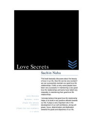 Title: Love Secrets, Author: Sachin Naha