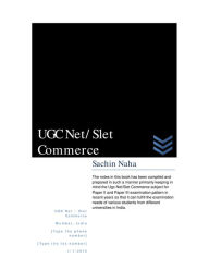 Title: Ugc Net/Slet Commerce, Author: Sachin Naha