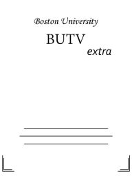 Title: BUTV, Author: Boston University