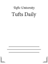 Title: Tufts Daily, Author: Tufts University