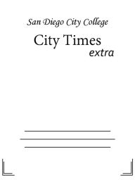 Title: City Times, Author: San Diego City College