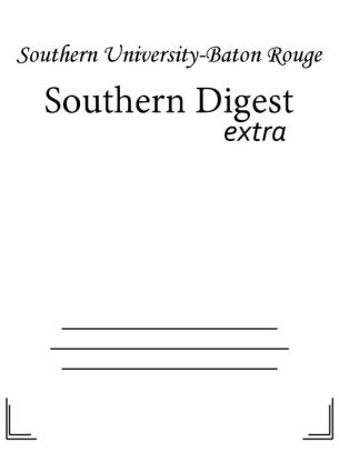 Southern Digest By Southern University Baton Rouge 2940146846460