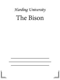 Title: The Bison, Author: Harding University