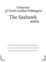 Title: The Seahawk, Author: University of North Carolina Wilmington