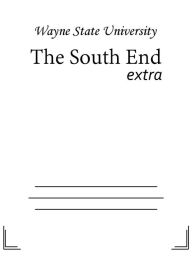 Title: The South End, Author: Wayne State University