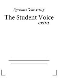 Title: The Student Voice, Author: Syracuse University