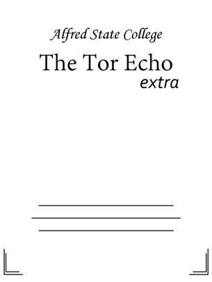 The Tor Echo By Alfred State College 2940146849560 Nook