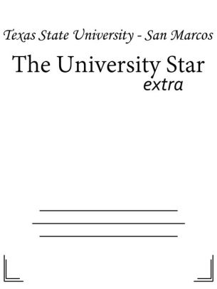 The University Star By Texas State University San Marcos