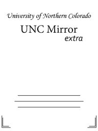 Title: UNC Mirror, Author: University of Northern Colorado