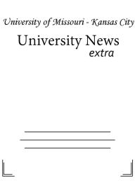 Title: University News, Author: University of Missouri-Kansas City