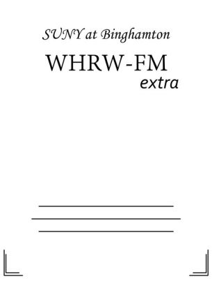 Whrw Fm By Suny At Binghamton 2940146850122 Nook Newspaper