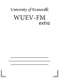 Title: WUEV-FM, Author: University of Evansville