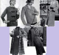 Title: 2 Patrones de tejer chaqueta y abrigo largo 3 tejer patrones, Author: Unknown