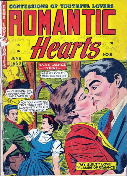 Romantic Hearts Number 8 Love Comic Book