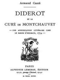Title: Diderot et le Curé de Montchauvet (Illustrated), Author: Armand Gasté