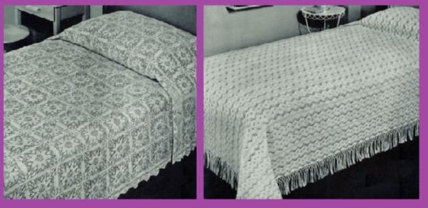 Vintage, Unique, Heirloom Bedspread Knitting Patterns