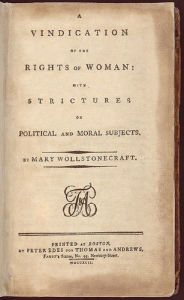 Title: A Vindication of the Rights of Woman, Author: Mary Wallstonecraft