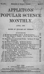 Title: Appletons' Popular Science Monthly, April 1899 (Illustrated), Author: Various Various