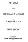 Grammar of the New Zealand language (2nd edition)