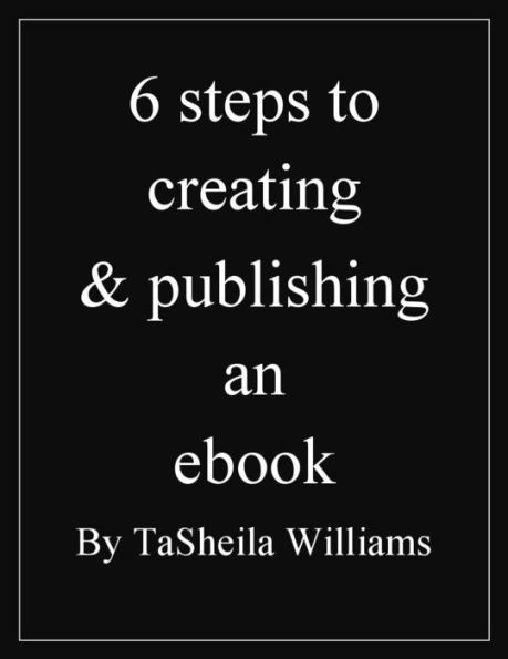 6 Steps To Creating & Publishing An Ebook